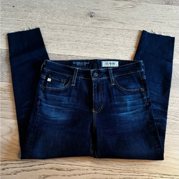 AG Adriano Goldschmied Dark Blue Women's Jeans - Picture 5 of 8